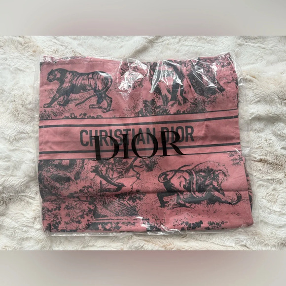 NIB CHRISTIAN DIOR Canvas Dioriviera Tote Pink Grey 🎀 - Picture 4 of 5